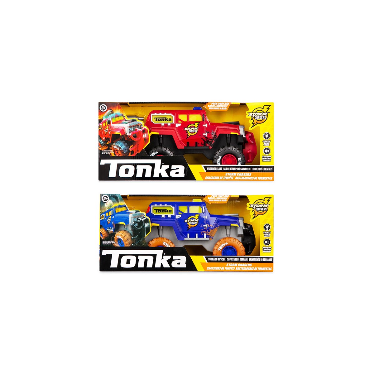 10.5" MEGA MACHINES STORM CHASERS L&S ASST (4) BL
